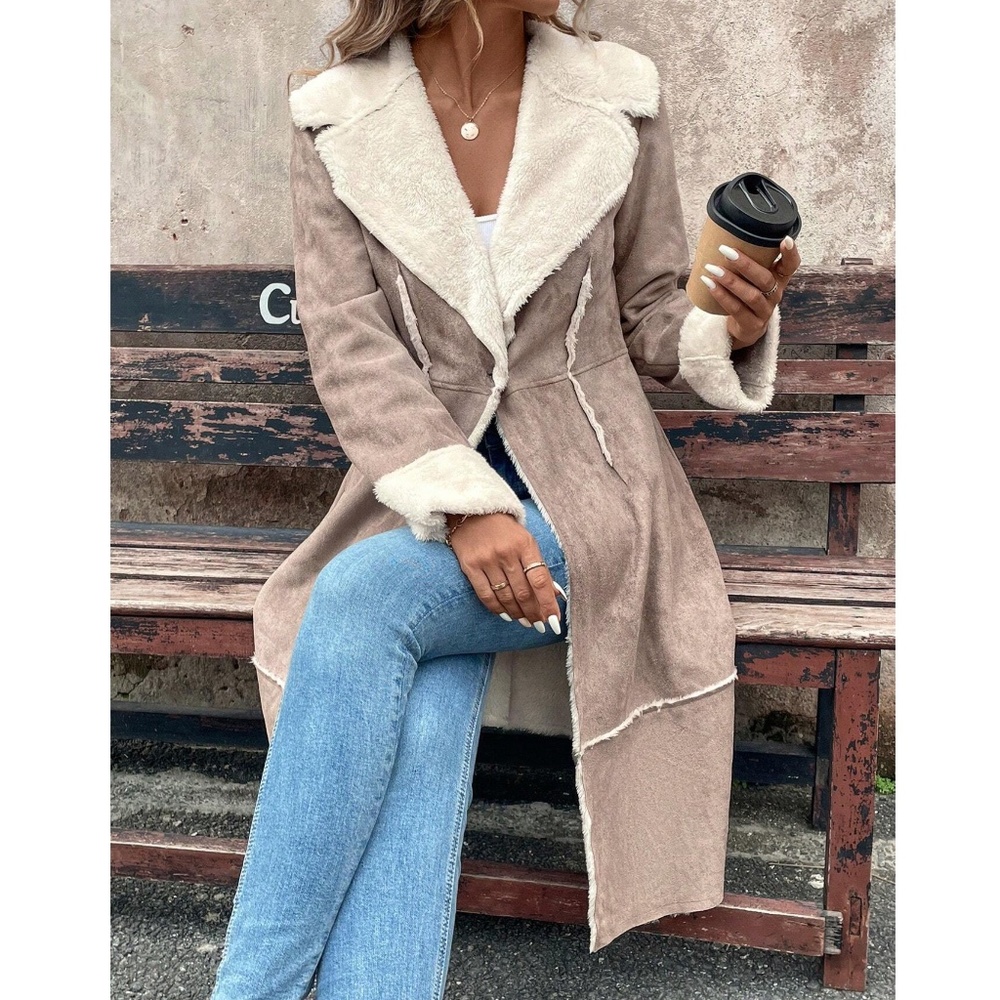Women's Tan Teddy Jacket